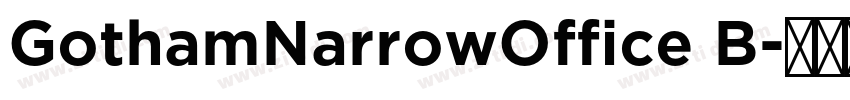 GothamNarrowOffice B字体转换